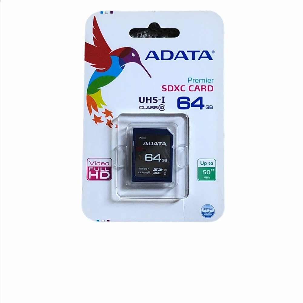 Adata SDXC card 64GB, UHS-I Class 10